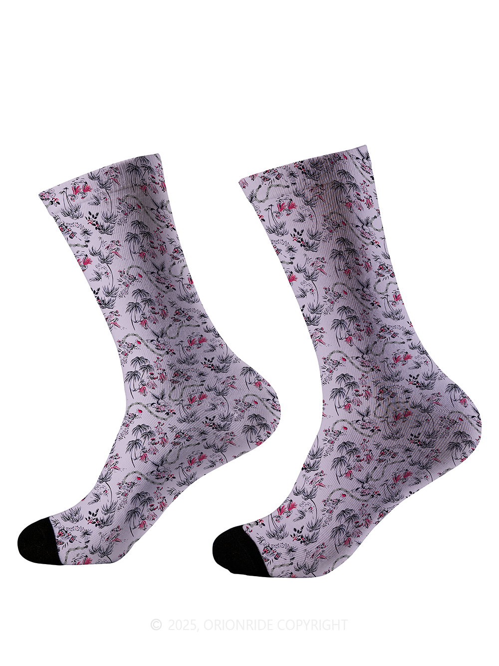 Orionride Chain And Flowers Cycling Socks