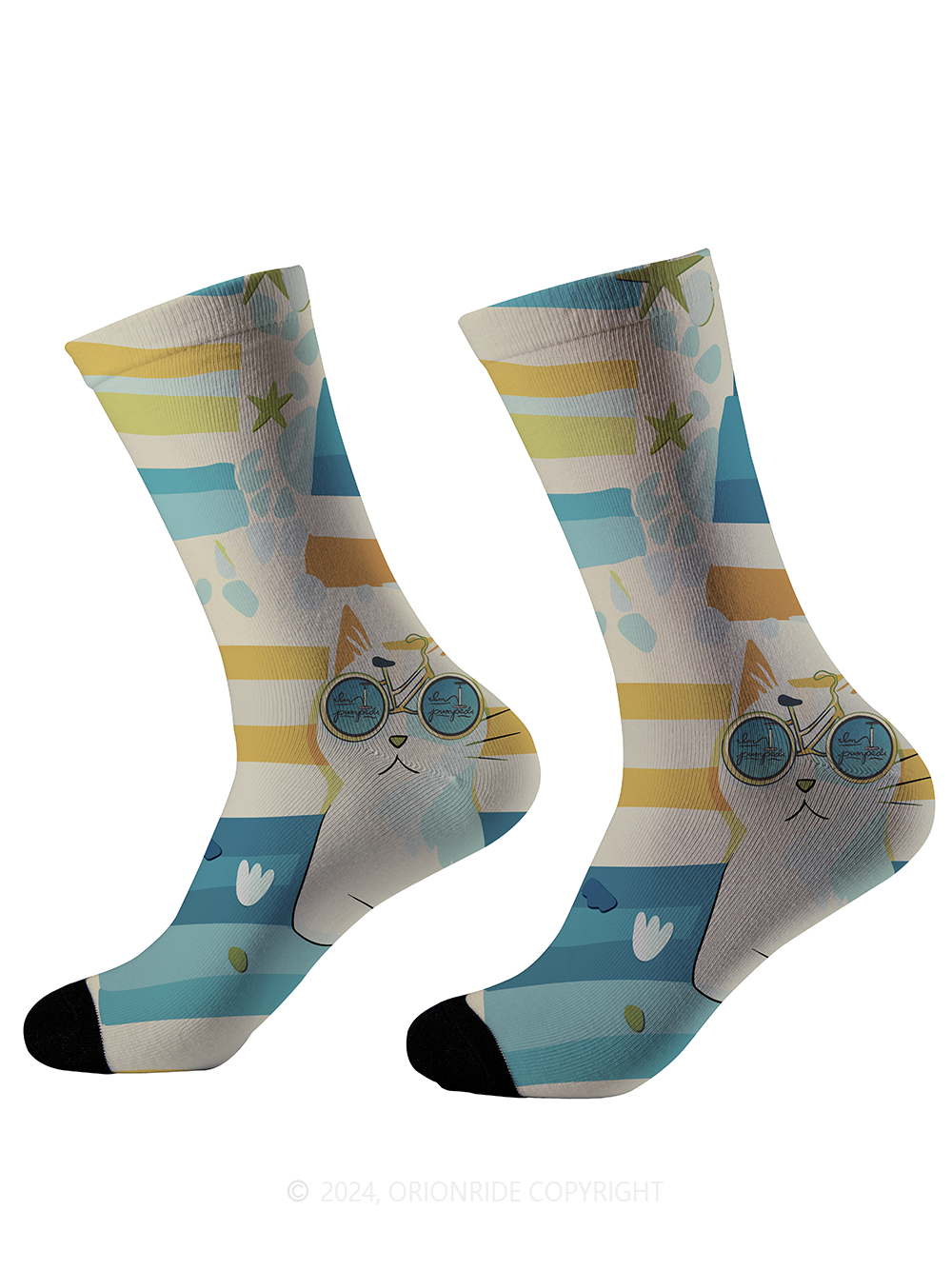 Orionride Four Cats Cycling Socks