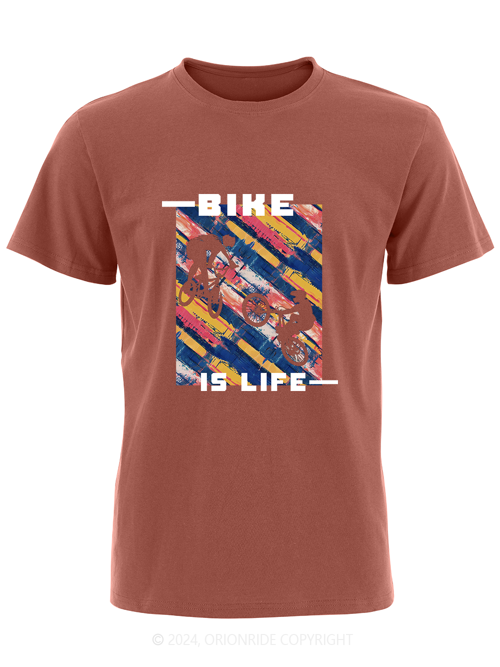 Orionride Short Sleeves Bike Is Life Bike T-Shirt