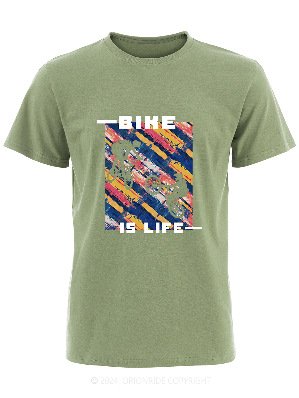 Orionride Short Sleeves Bike Is Life Bike T-Shirt