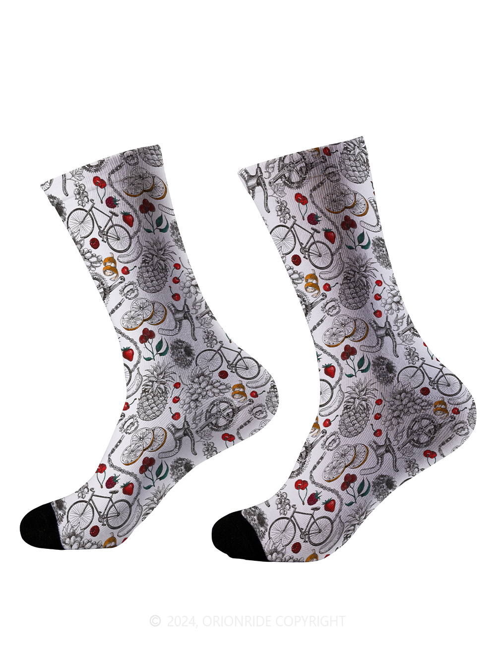 Orionride Fruit Sketch Cycling Socks