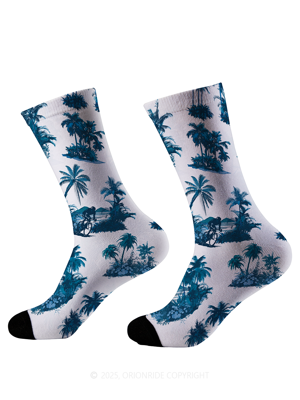 Orionride Hawaiian Scene Cycling Socks