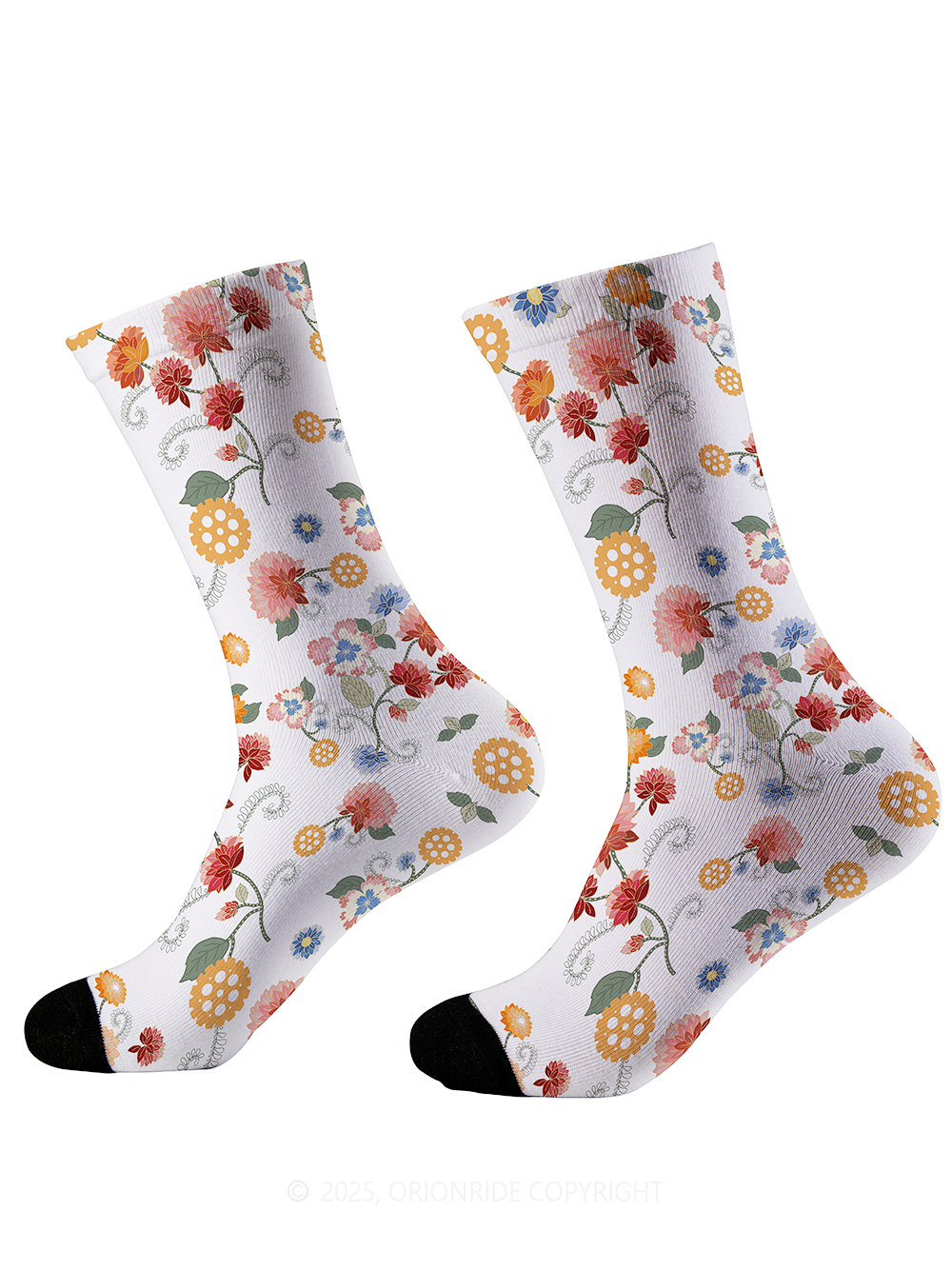 Orionride Color Gear Flower Cycling Socks