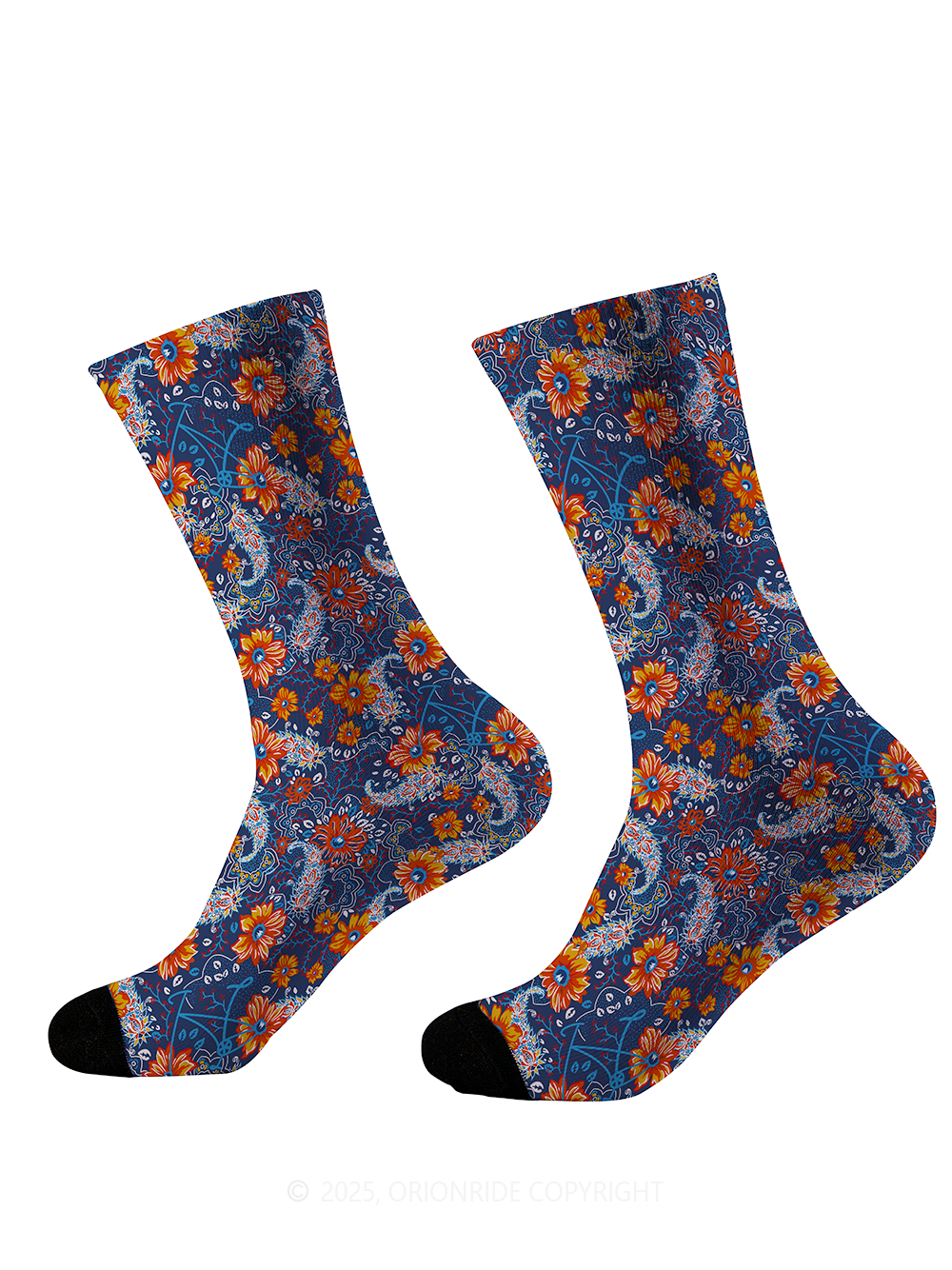 Orionride Sunset Garden Cycling Socks