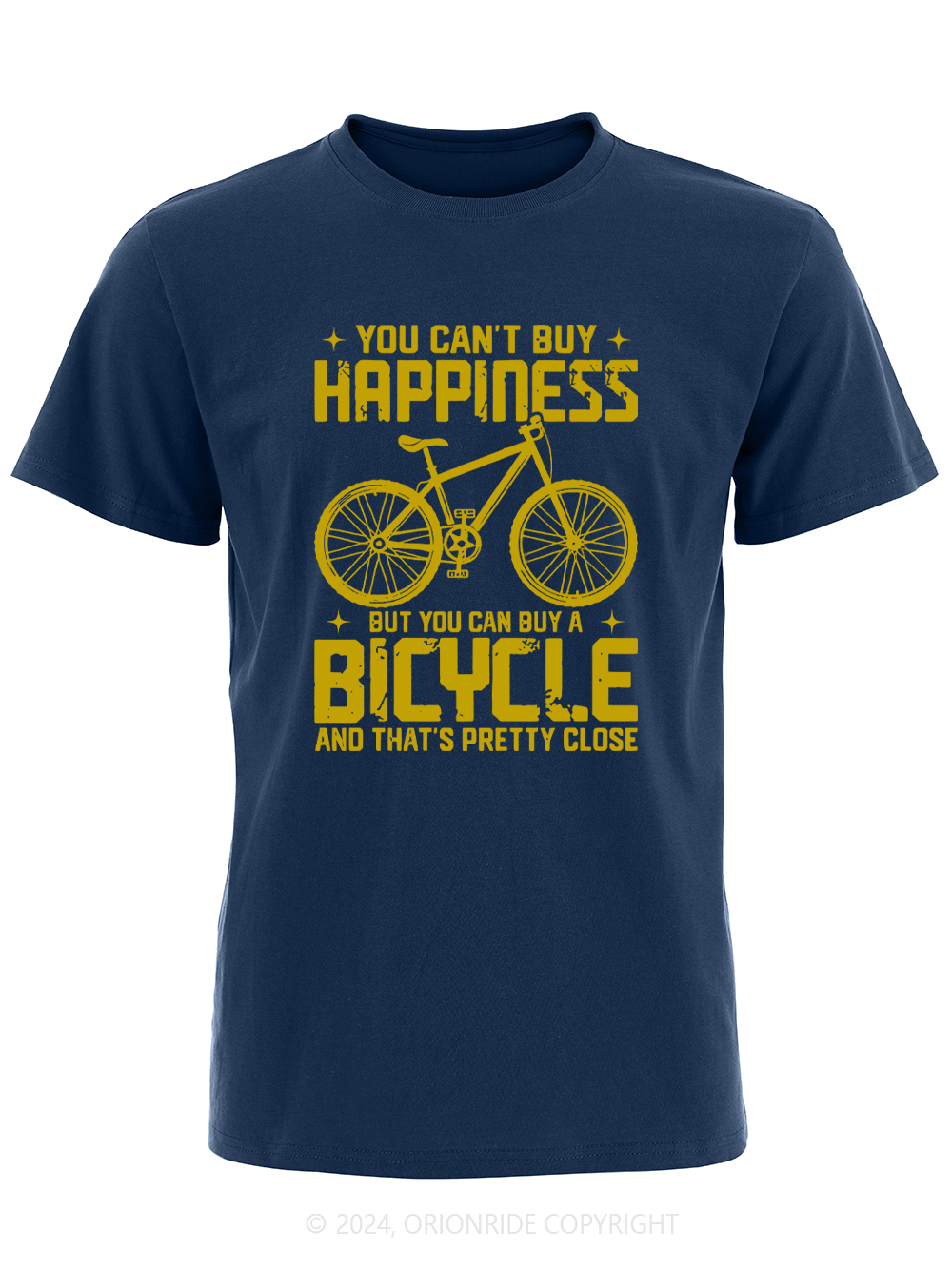 Orionride Short Sleeves Happy Riding Bike T-Shirt