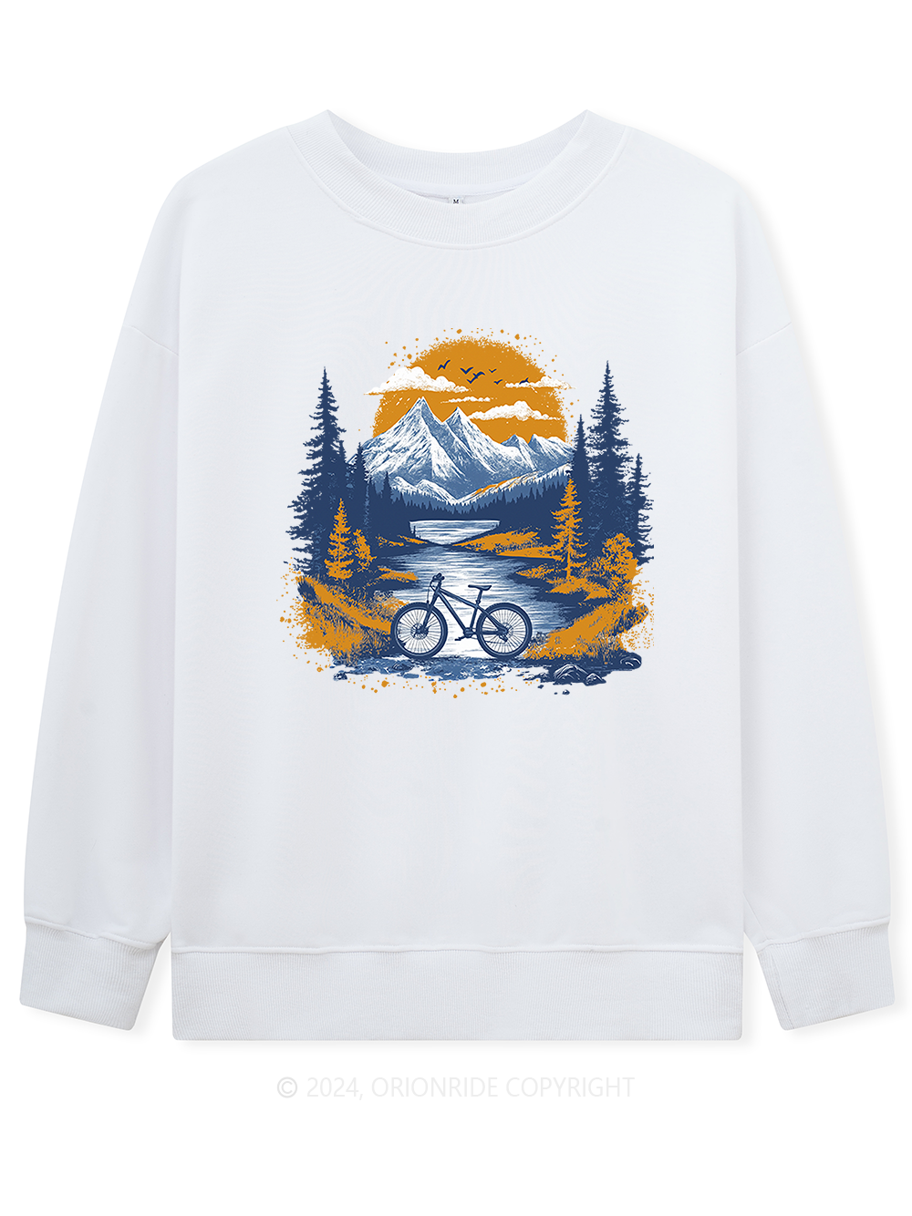 Orionride Long Sleeves Sunset Forest Bike Sweatshirts