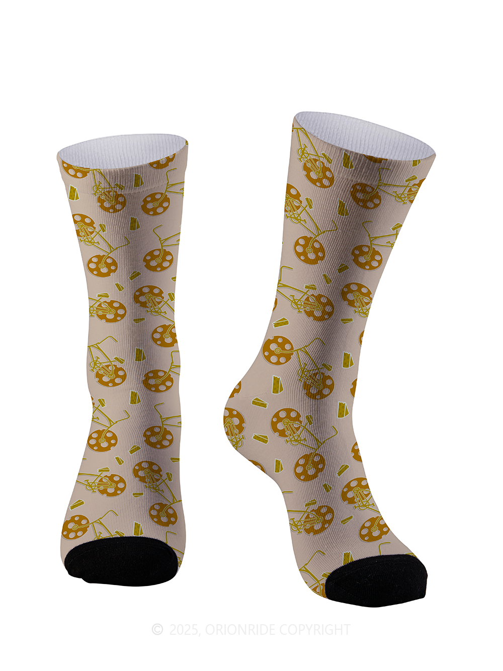 Orionride Cheese Bike Cycling Socks