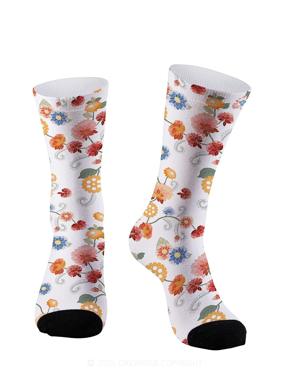 Orionride Color Gear Flower Cycling Socks