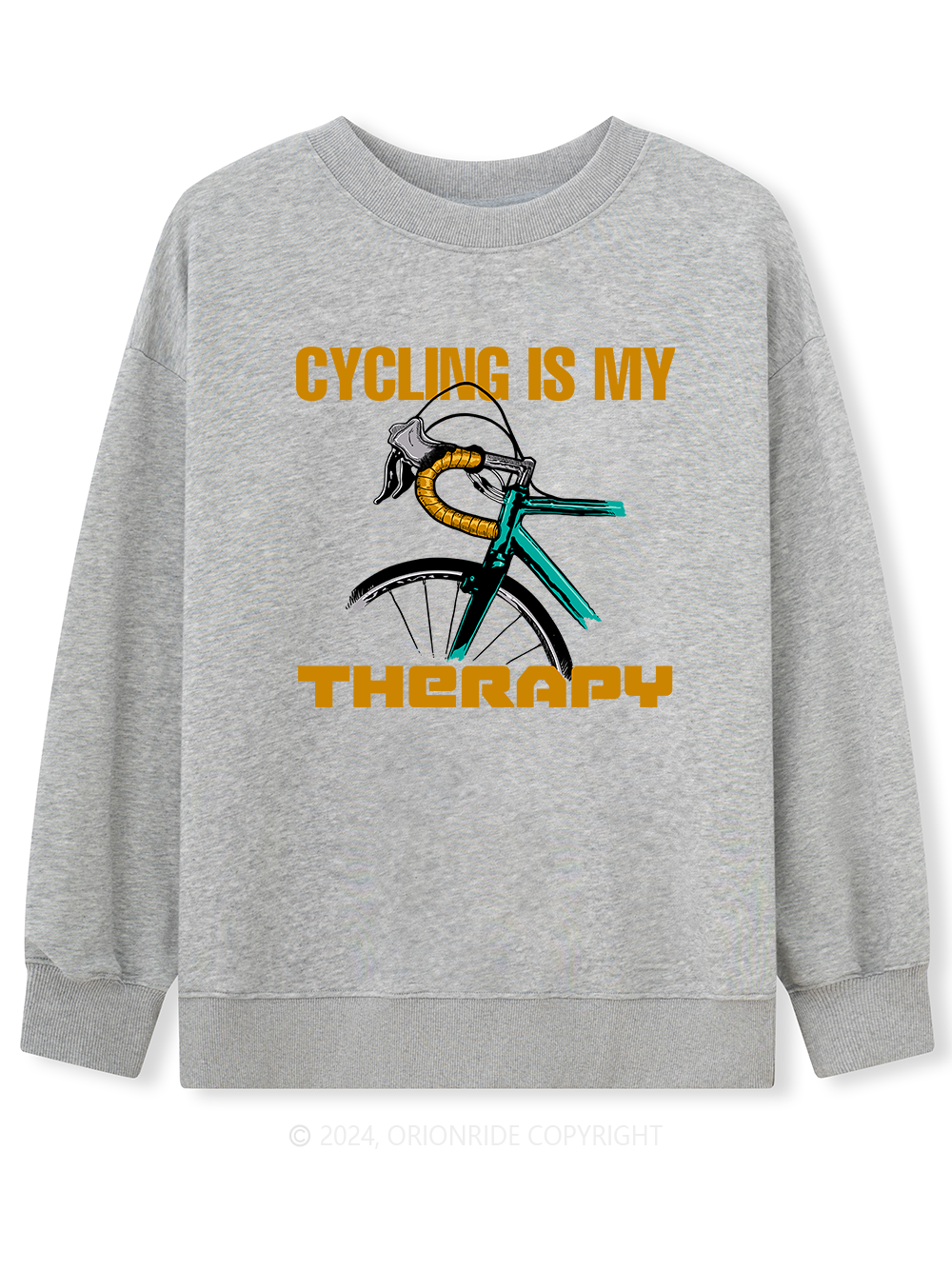 Orionride Long Sleeves Cycling Is My Therapy Bike Sweatshirts