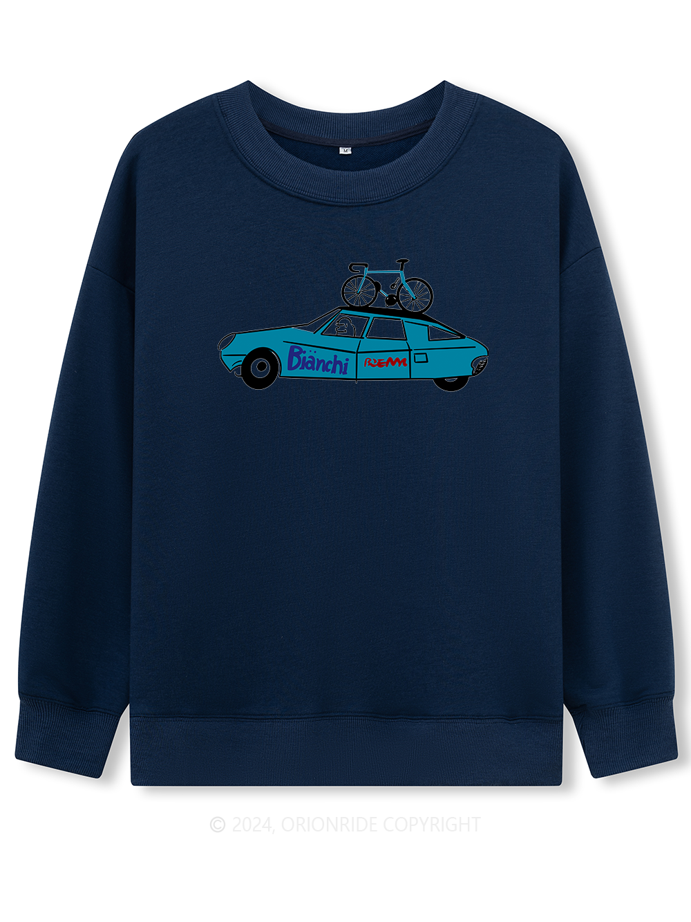 Orionride Long Sleeves Blue Car Bike Sweatshirts