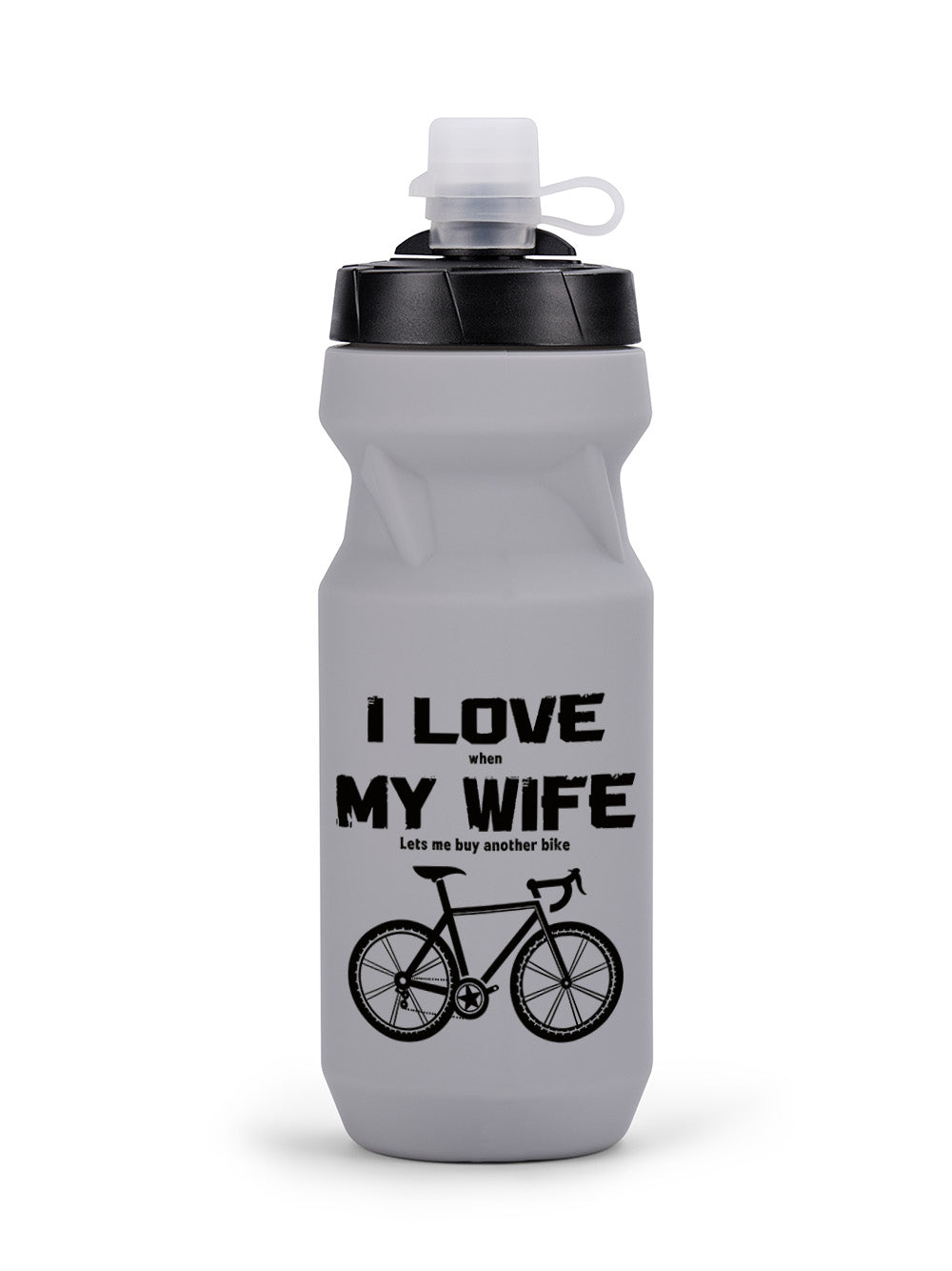 Orionride I Love My Wife 22oz Cycling Water Bottle