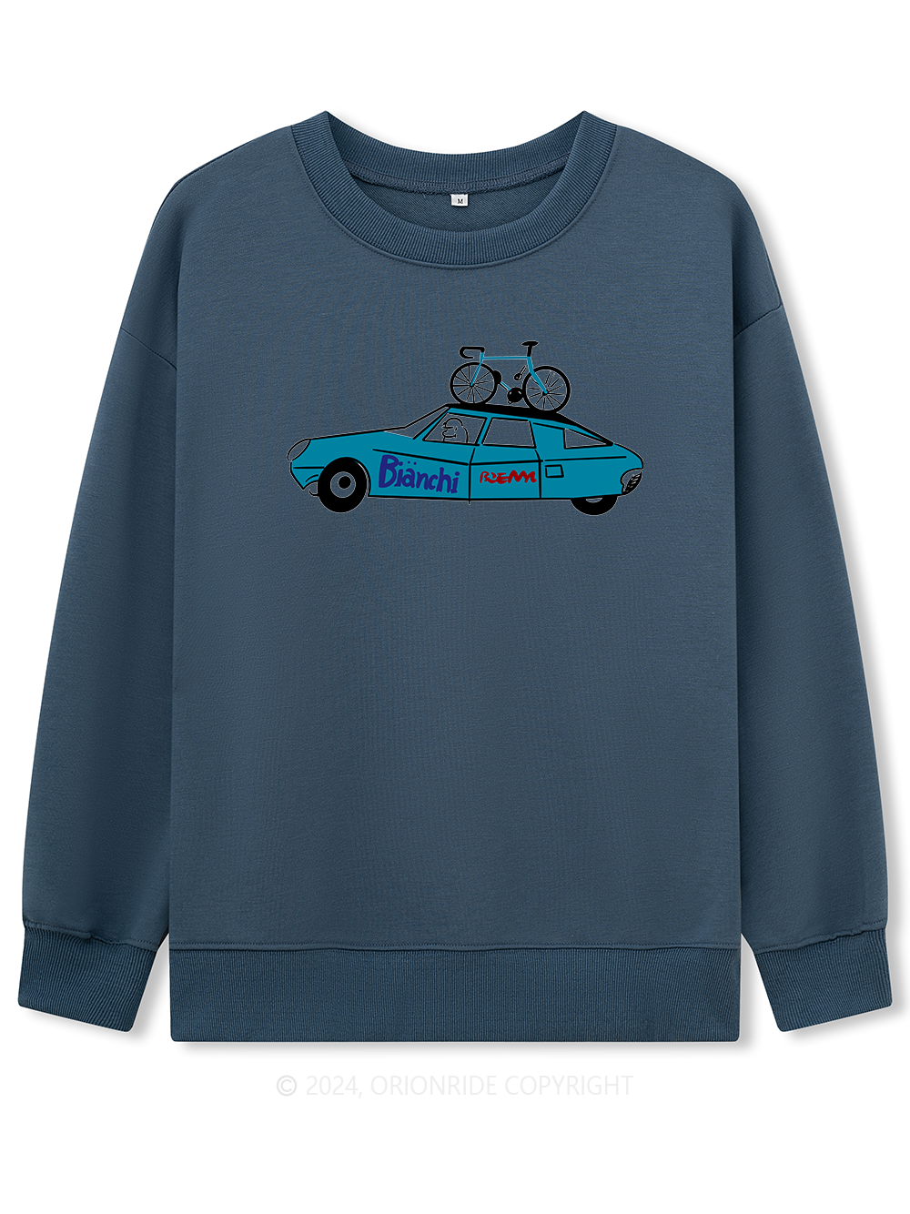 Orionride Long Sleeves Blue Car Bike Sweatshirts