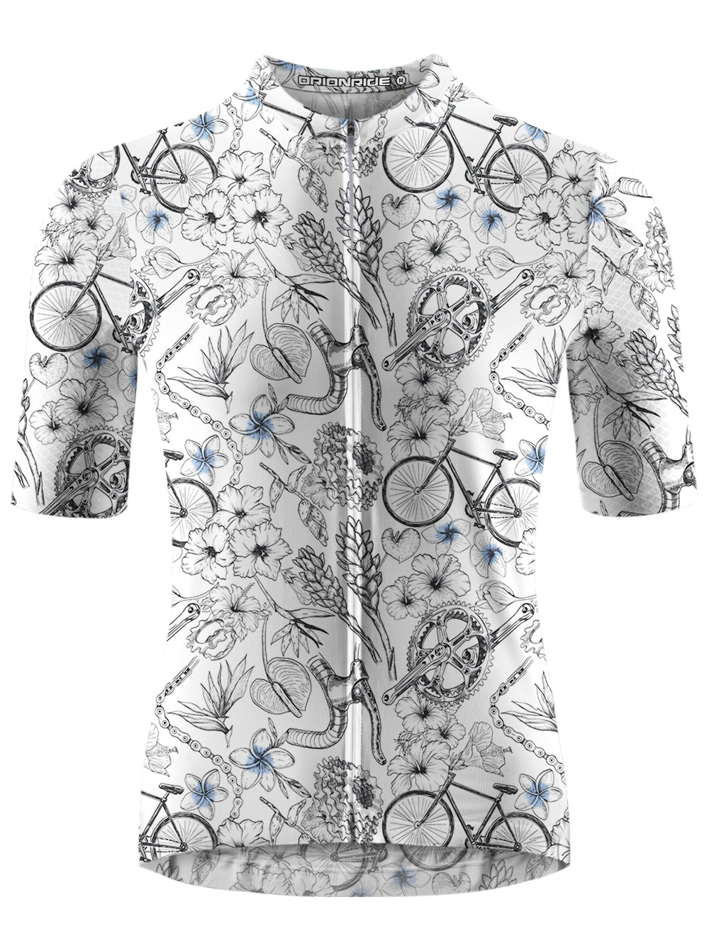 Orionride Short Sleeves Plumeria Cycling Cycling Jersey