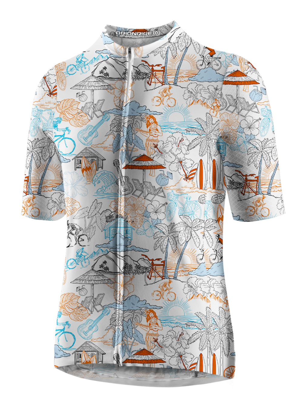 Orionride Short Sleeves Hawaiian Style Cycling Jersey